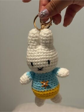 Miffy Crochet Keychain
